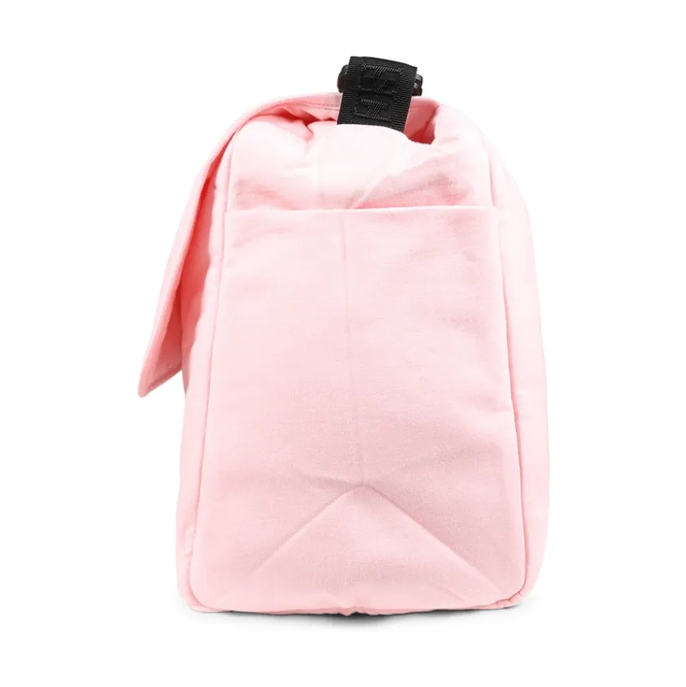 Rosa Wickeltasche mit Teddybär