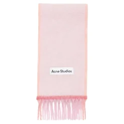 Rosa Wolle Mohair Schmaler Schal