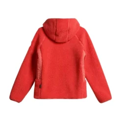 Rosa Yupik Fleece Hoodie mit Reißverschluss