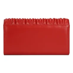 Rote gesteppte Brieftasche mit geräumigem Interieur
