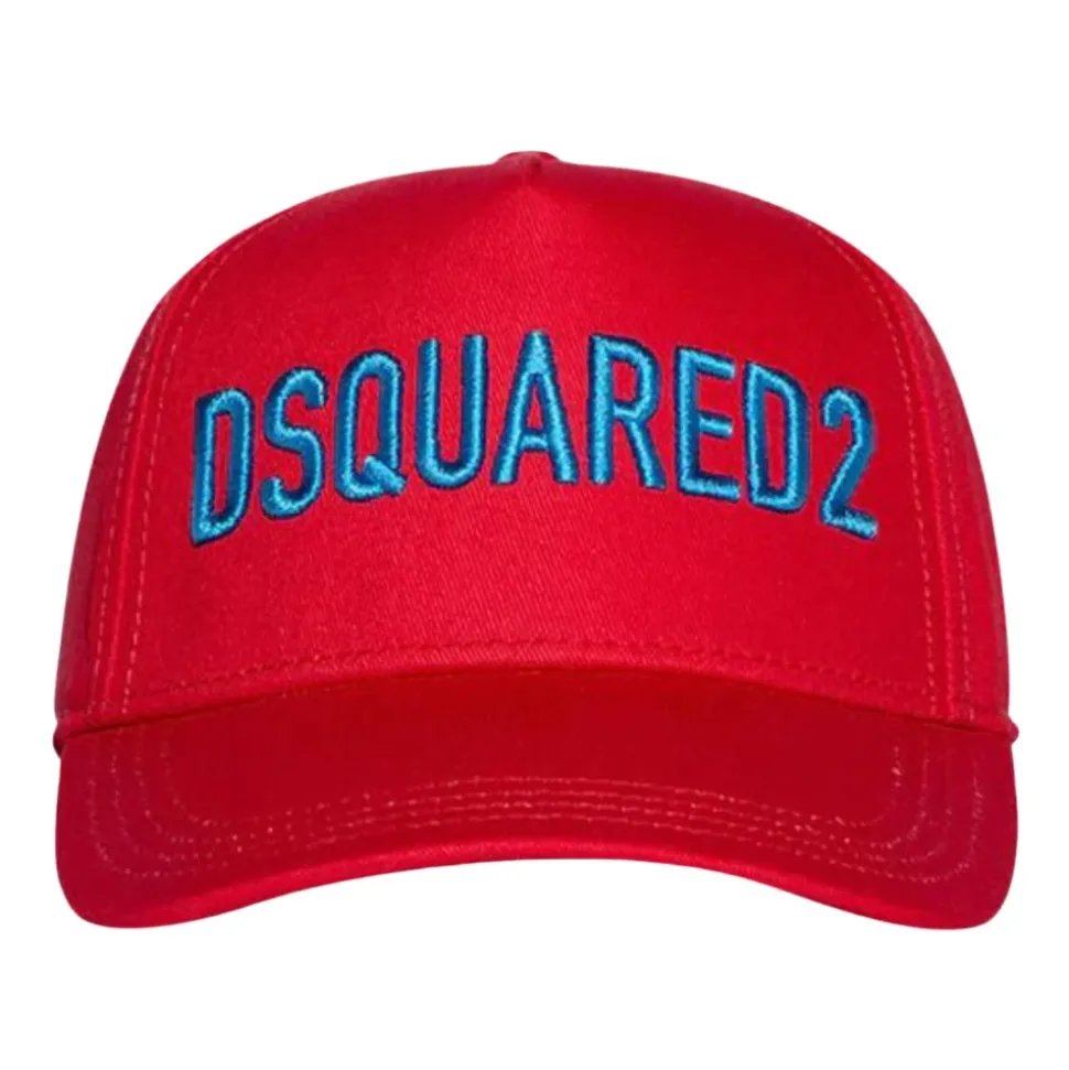 Rote Kinder Baseballkappe mit Logo
