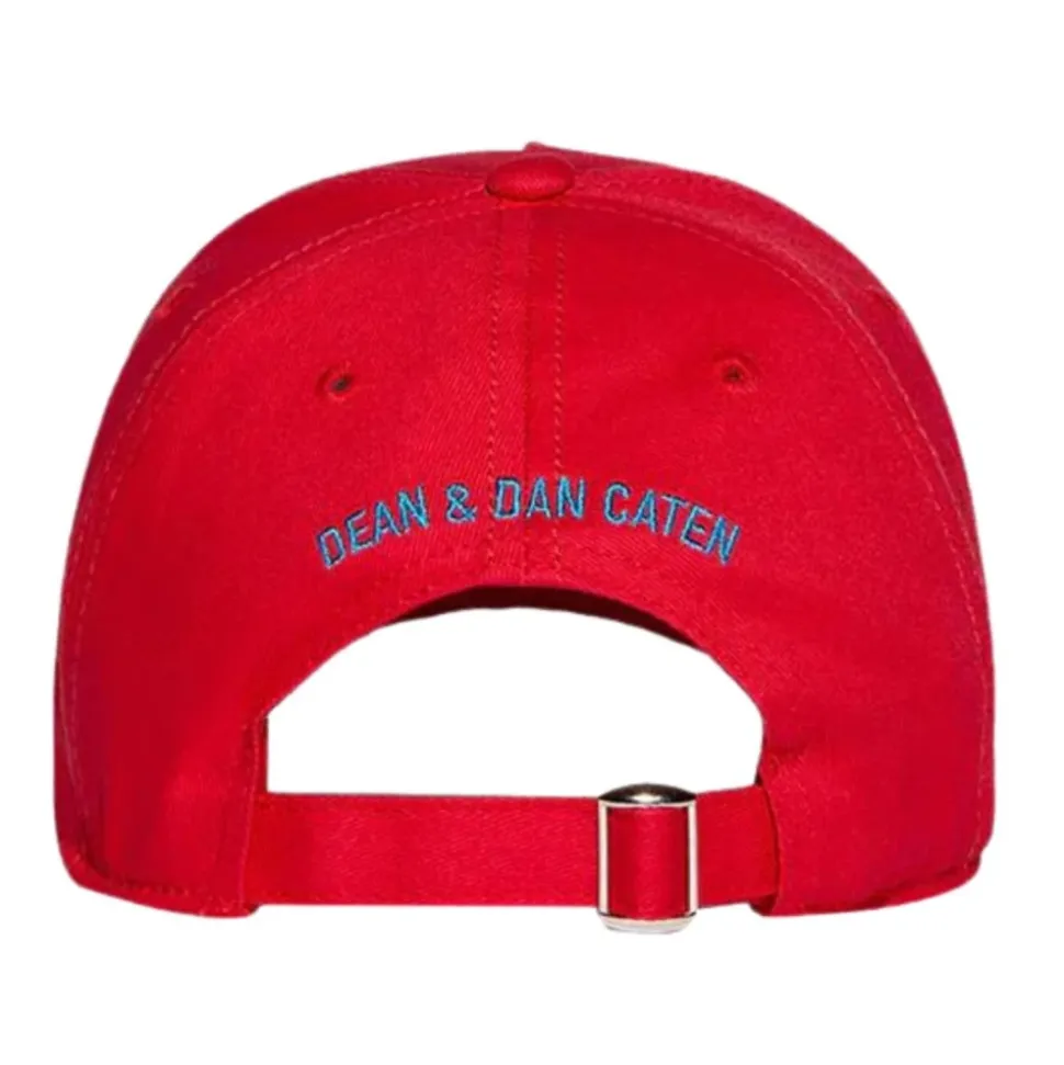 Rote Kinder Baseballkappe mit Logo