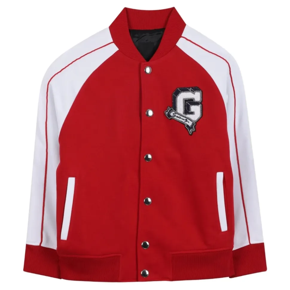 Rote Kinderjacke mit Logodetail