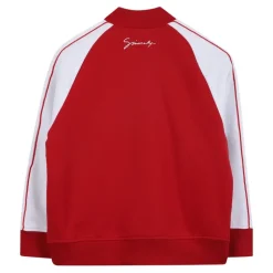 Rote Kinderjacke mit Logodetail