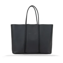 Rote Leder-Schultertasche mit Magnetknopf