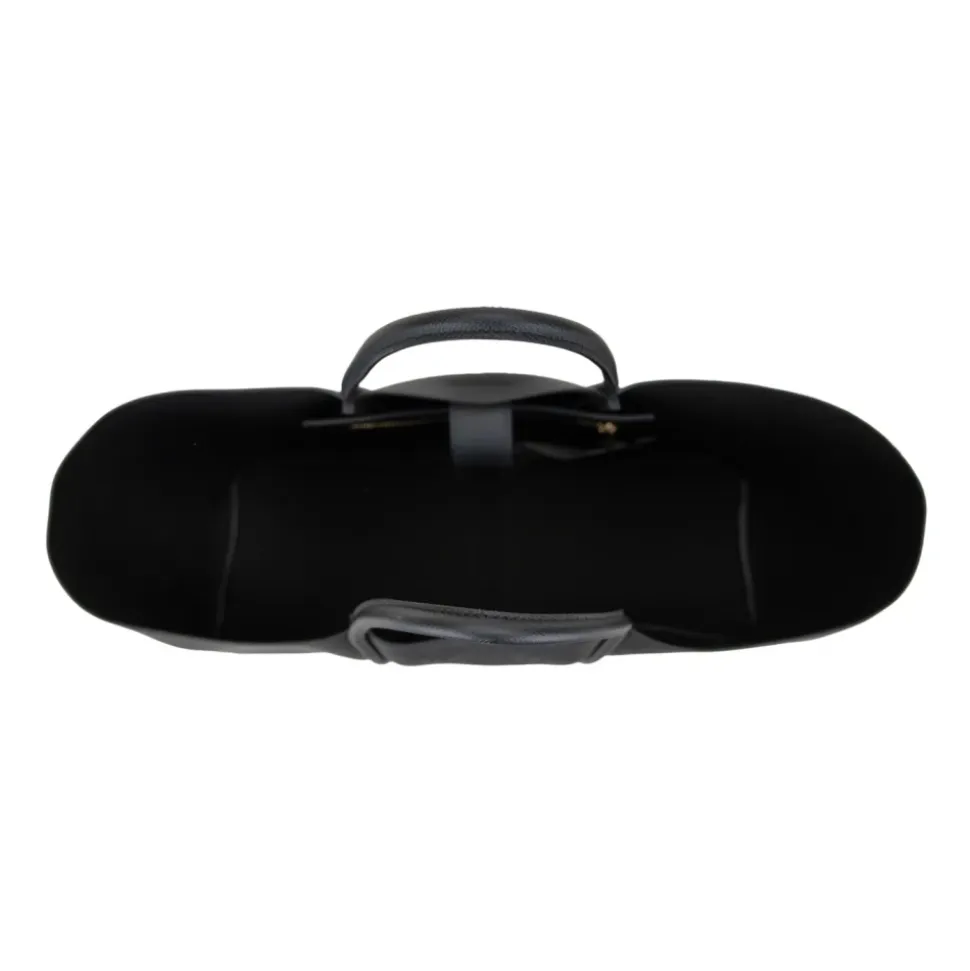 Rote Leder-Schultertasche mit Magnetknopf