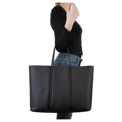 Rote Leder-Schultertasche mit Magnetknopf