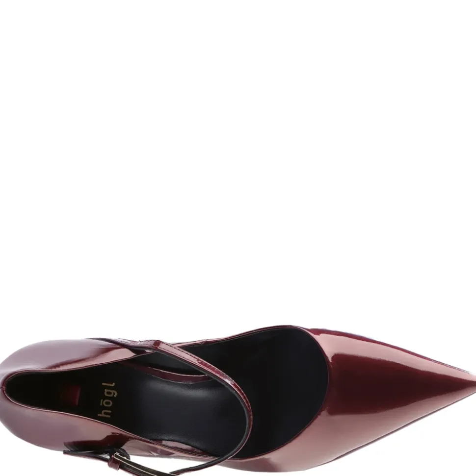 Rote Mary-Jane Pumps mit Charme