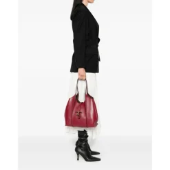 Rote Shopper Tasche für Frauen