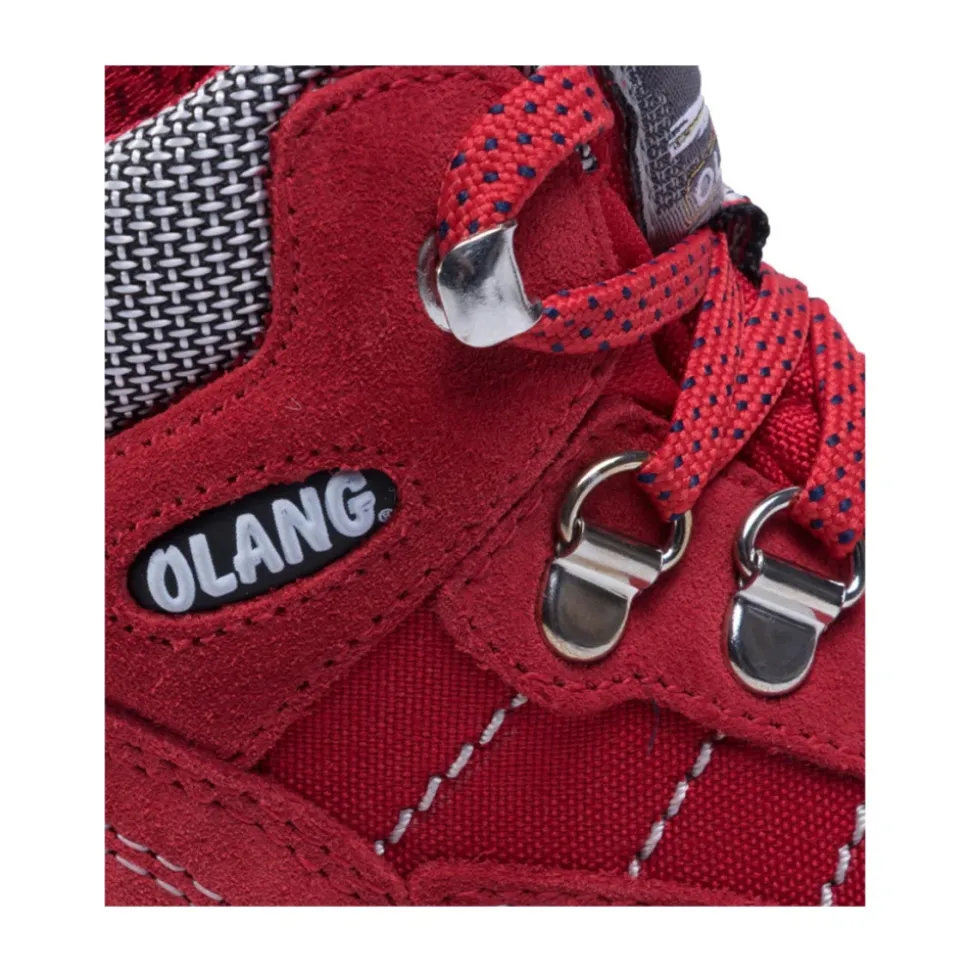 Rote Trekking Schuhe