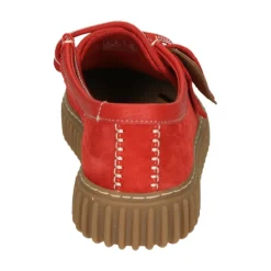 Rote Wildleder Freizeit Low-Top Schuhe