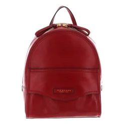 Roter Leder-Rucksack für Frauen