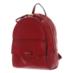 Roter Leder-Rucksack für Frauen