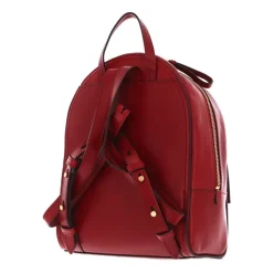 Roter Leder-Rucksack für Frauen