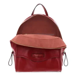 Roter Leder-Rucksack für Frauen