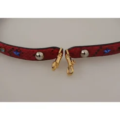 Roter Leder-Schulterriemen für Damenhandtaschen