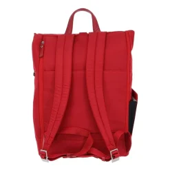 Roter Rucksack aus recyceltem technischem Stoff