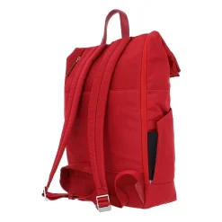 Roter Rucksack aus recyceltem technischem Stoff