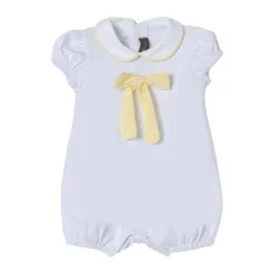 Ruffle Sleeve Bow Romper