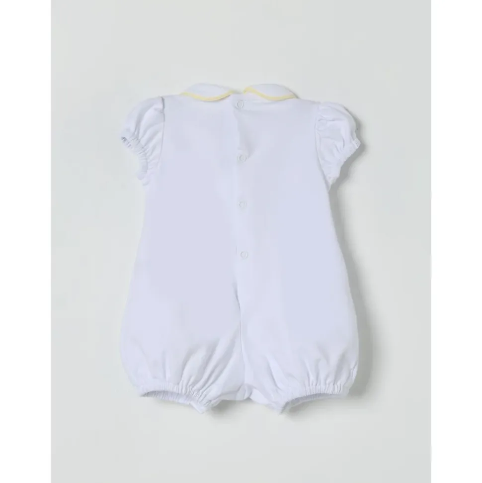Ruffle Sleeve Bow Romper