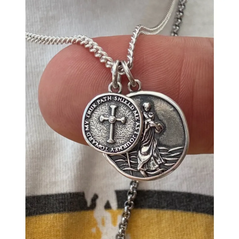 Saint Christopher Double Medallion