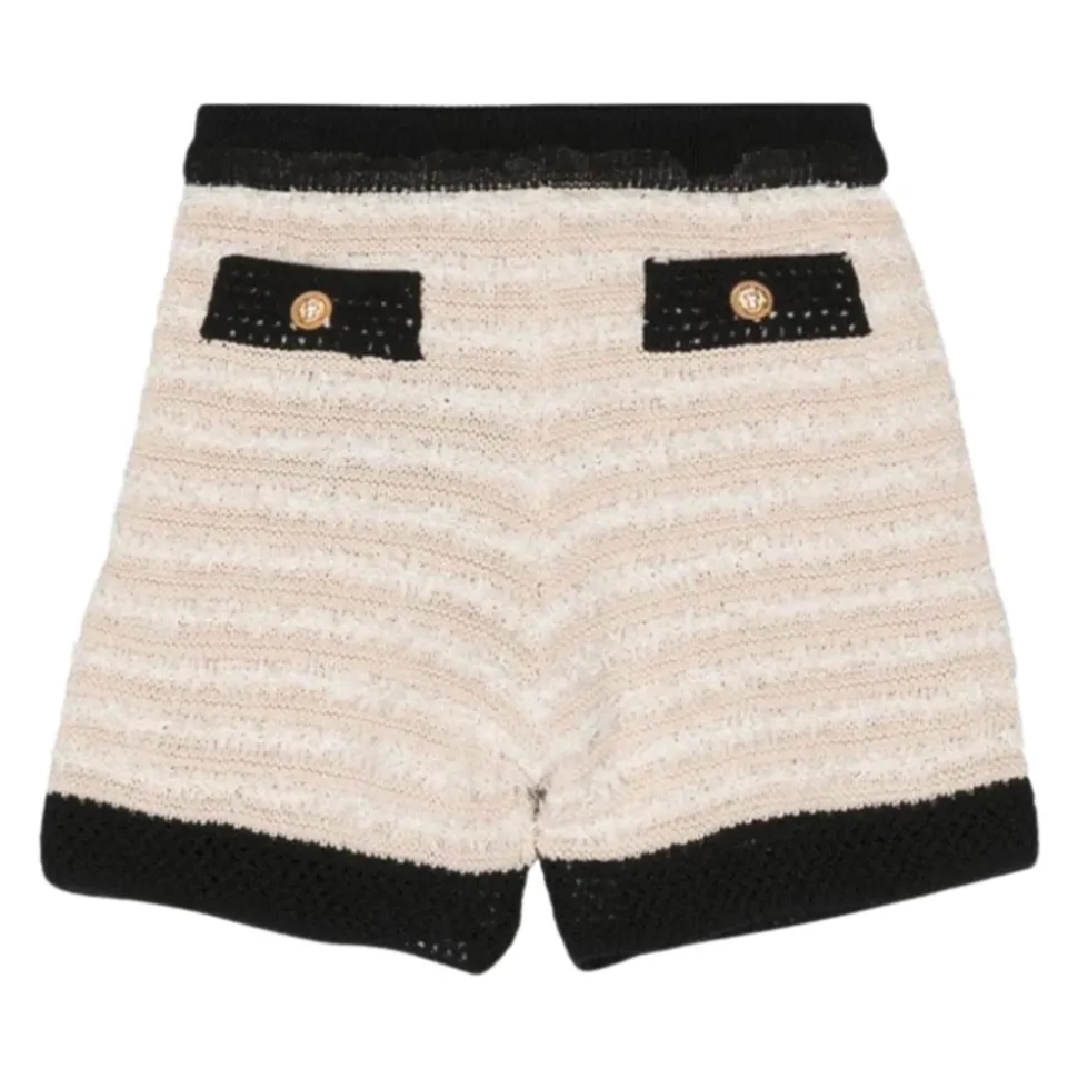 Sand Kinder High Waist Strickshorts