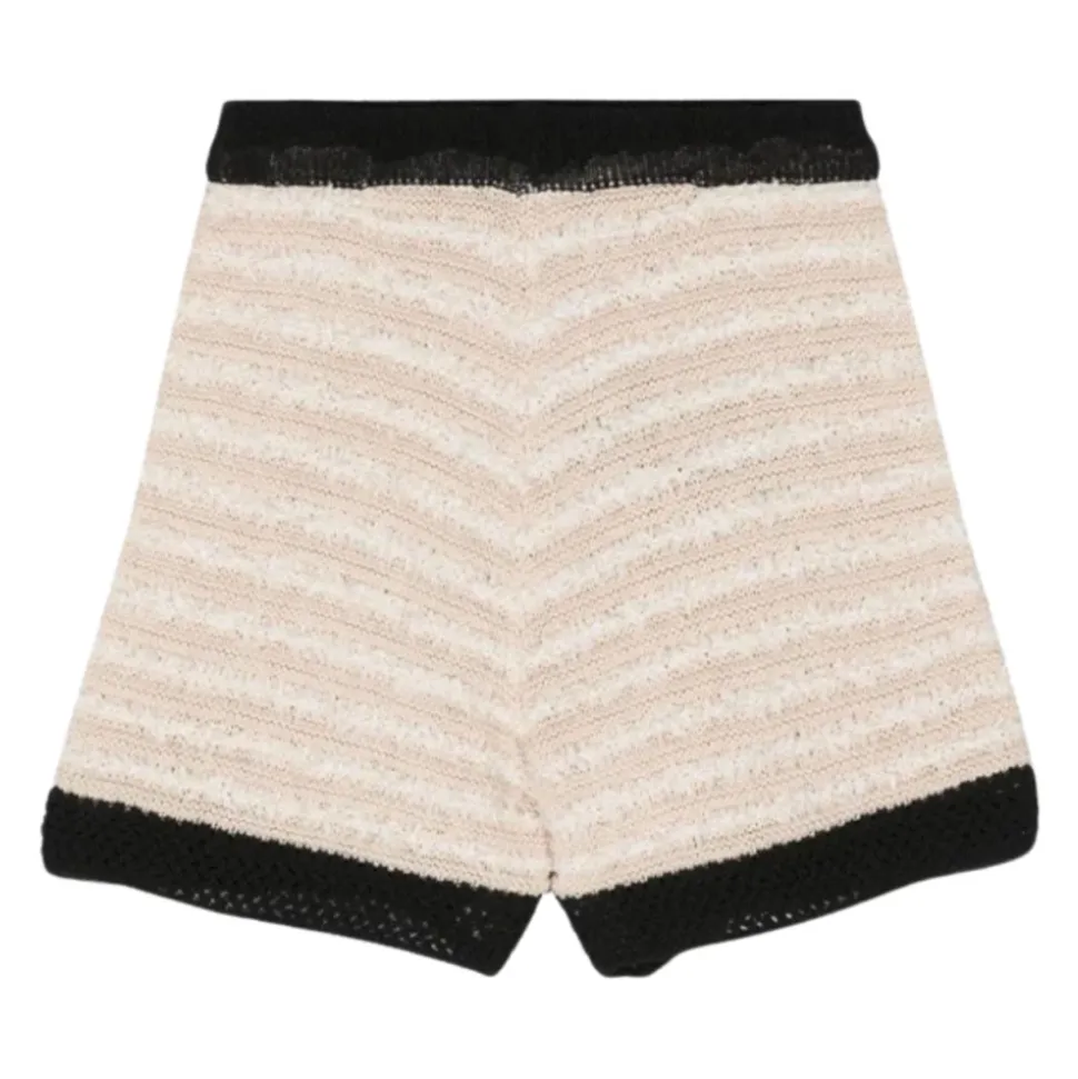 Sand Kinder High Waist Strickshorts