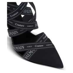 Sandalen Couture aus Wildleder mit Band-Muster