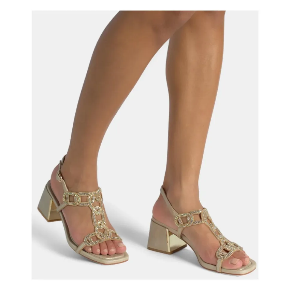 Sandalette mit Strass