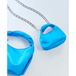 Satin Micro Hobo Tasche