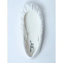 Satin Strap Ballerina Flats