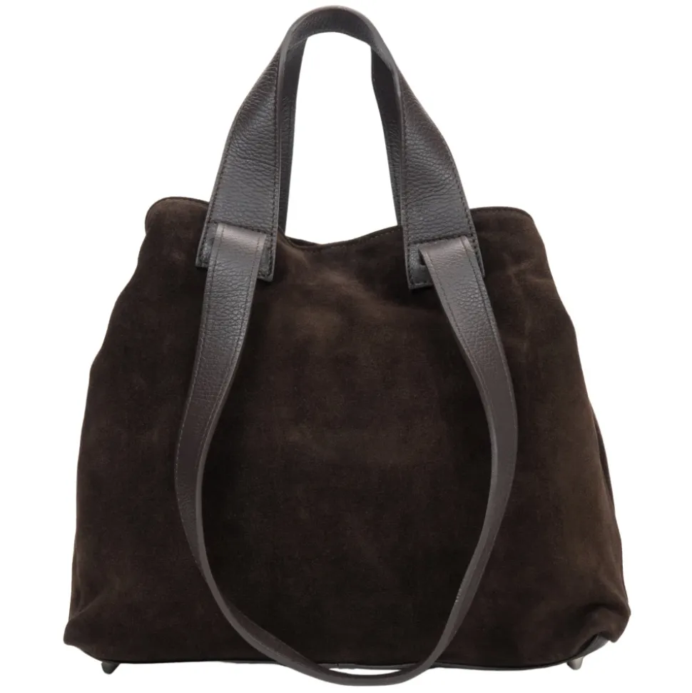 Sattelbraune Shopper-Tasche