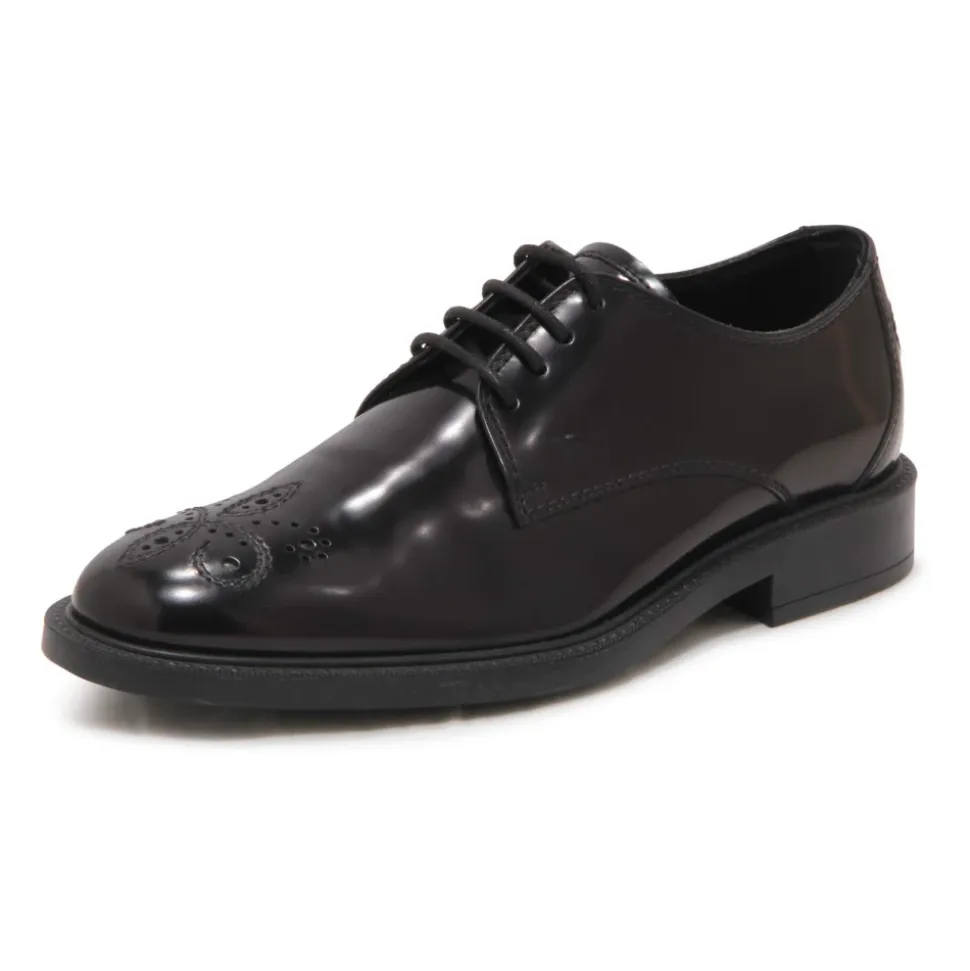 Scarpa Allacciata Bucatura Fiore