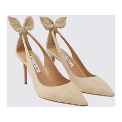Schleifen Wildleder Pumps mit Stiletto-Absatz