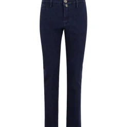 Schmal geschnittene Karotten-Jeans in Cropped-Länge