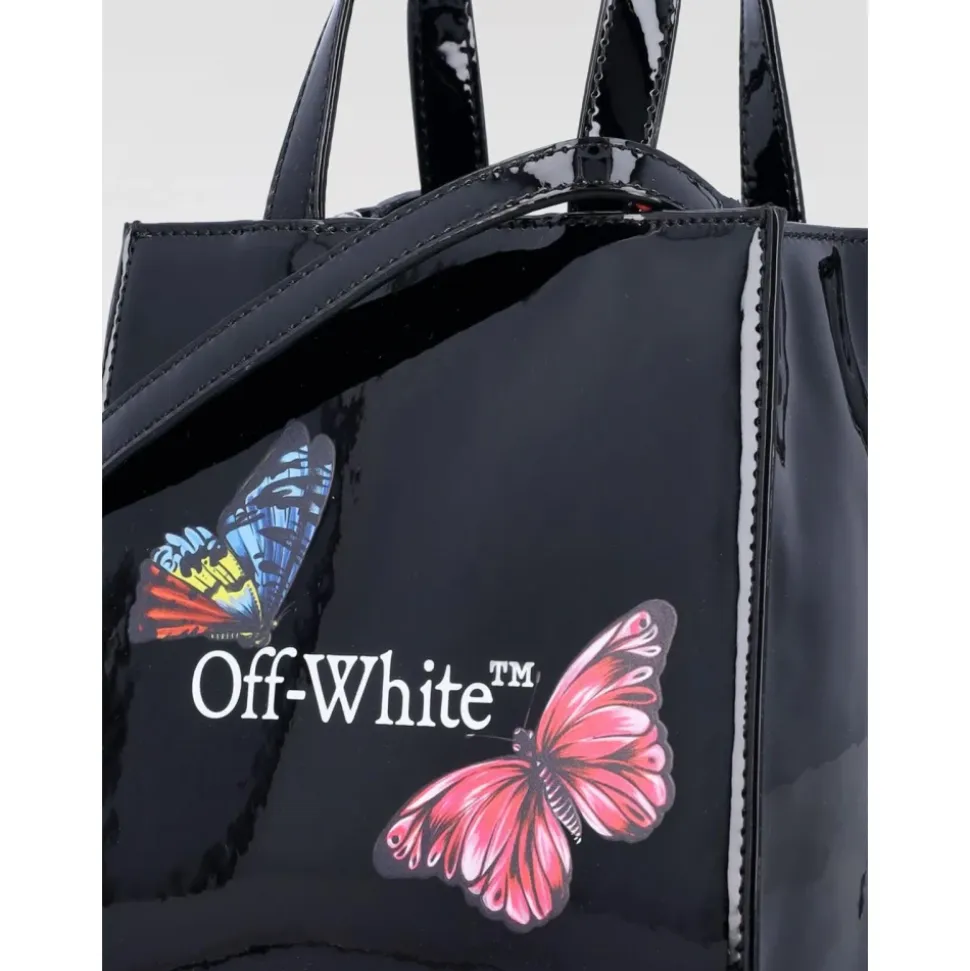 Schmetterling Kinder Schwarze Handtasche