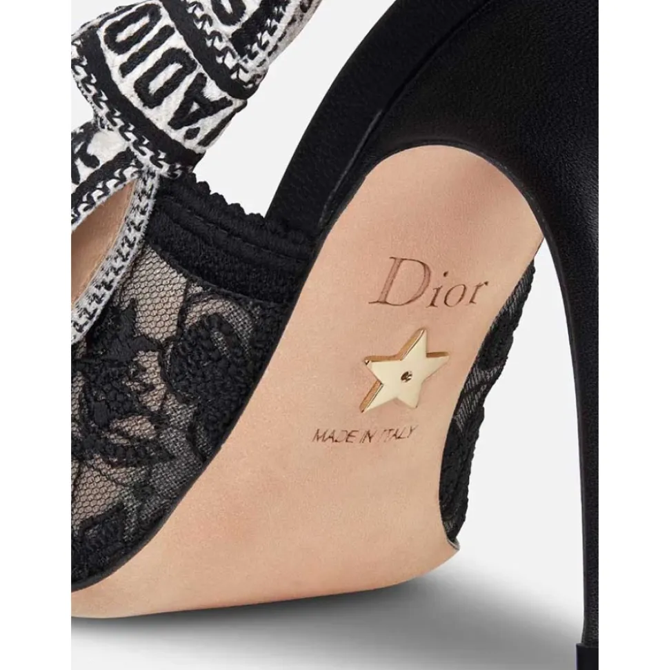 Schmetterling Mesh Slingback Pumpe