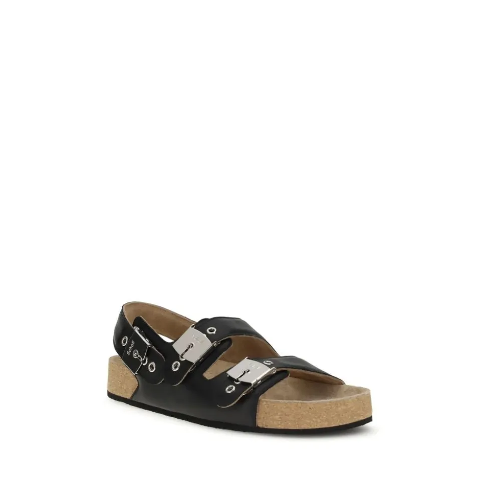 Scholl Flache Sandalen mit Verstellbaren Riemen