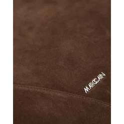 Schultertasche aus Veloursleder