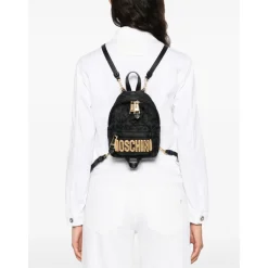 Schultertasche mit goldenen Details