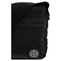 Schultertasche mit Logo-Patch