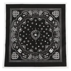 Schwarz Weiß Bandana Quadratisches Herren Schal