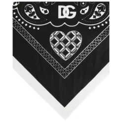 Schwarz Weiß Bandana Quadratisches Herren Schal