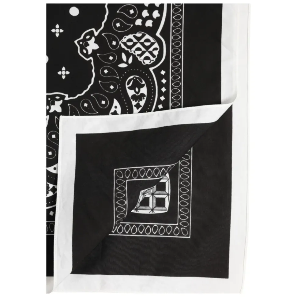 Schwarz Weiß Bandana Quadratisches Herren Schal