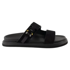 Schwarze Aqua Sandalen Slip-On Offene Zehe