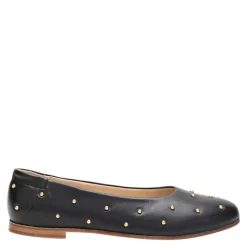 Schwarze Ballerina Flache Schuhe