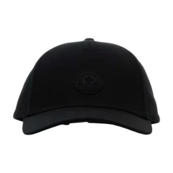 Schwarze Baseballkappe aus Baumwolle