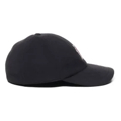 Schwarze Baseballkappe mit Frontlogo