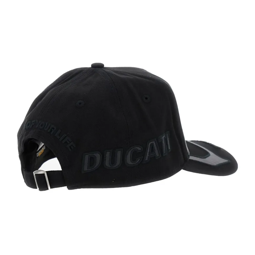 Schwarze Baseballkappe mit Logo-Stickerei