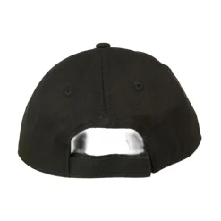 Schwarze Baumwoll-Logo-bestickte Kappe